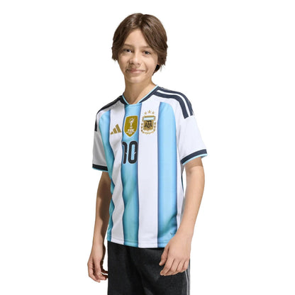 Kids Kit Argentina Home Messi 10 Fan Jersey Shirt 2026 World Cup